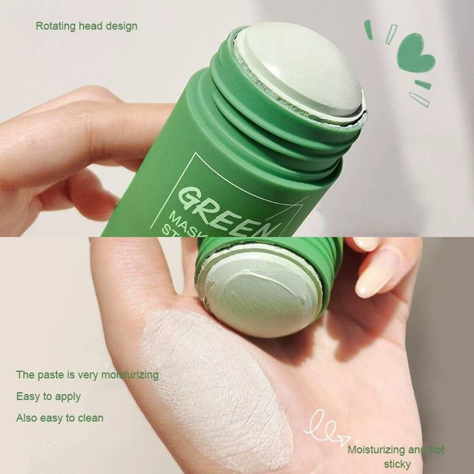 Masque nettoyant solide au thé vert