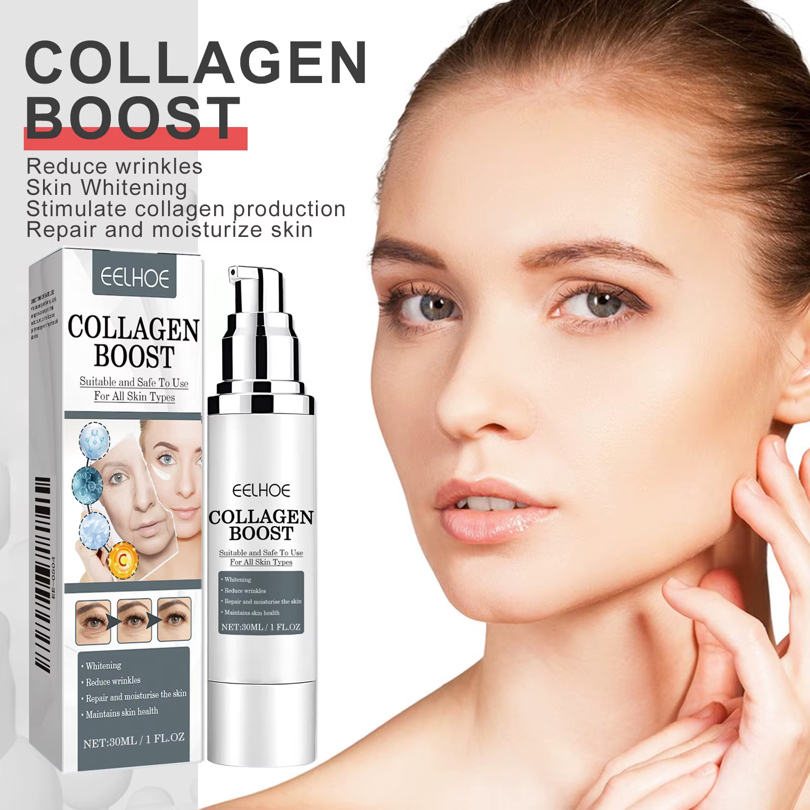 Crème pour le visage rehausseur de collagène