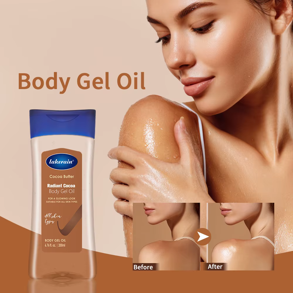 Huile de Gel pour le corps au cacao rayonnante