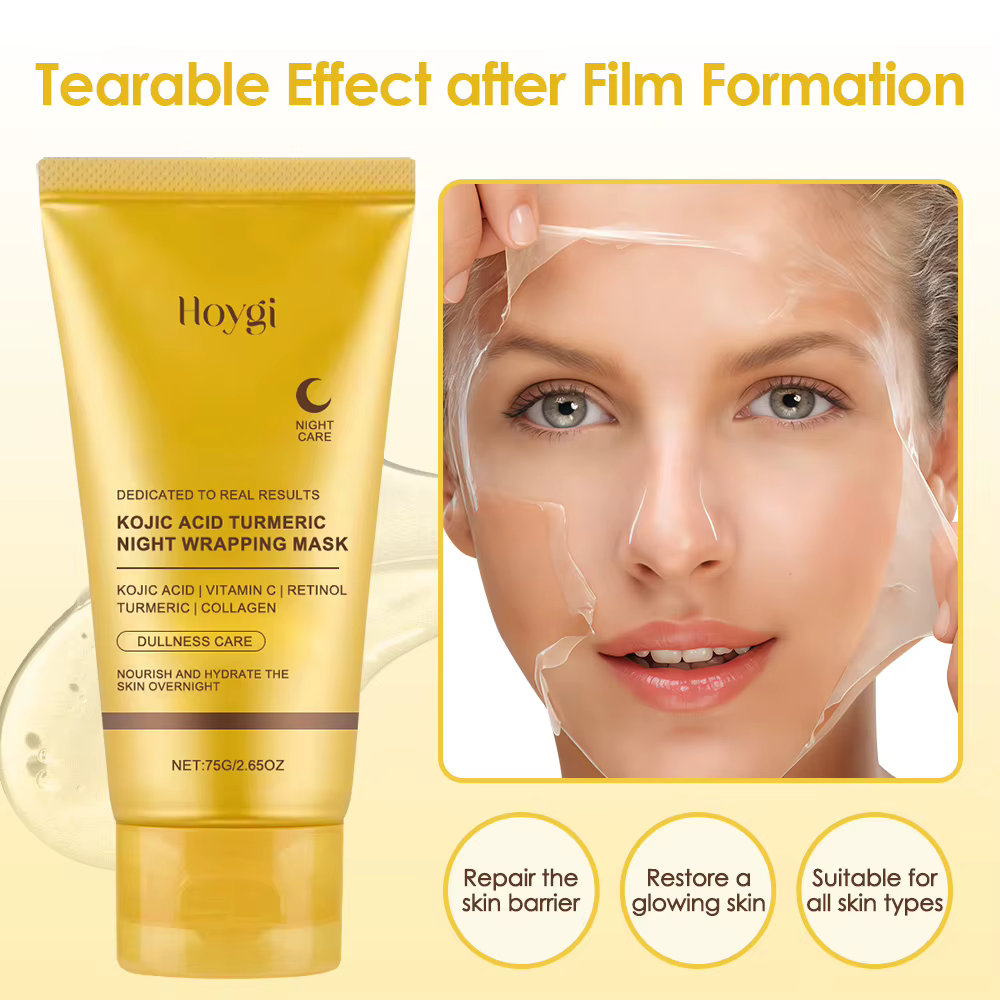 Masque facial décollable au collagène +