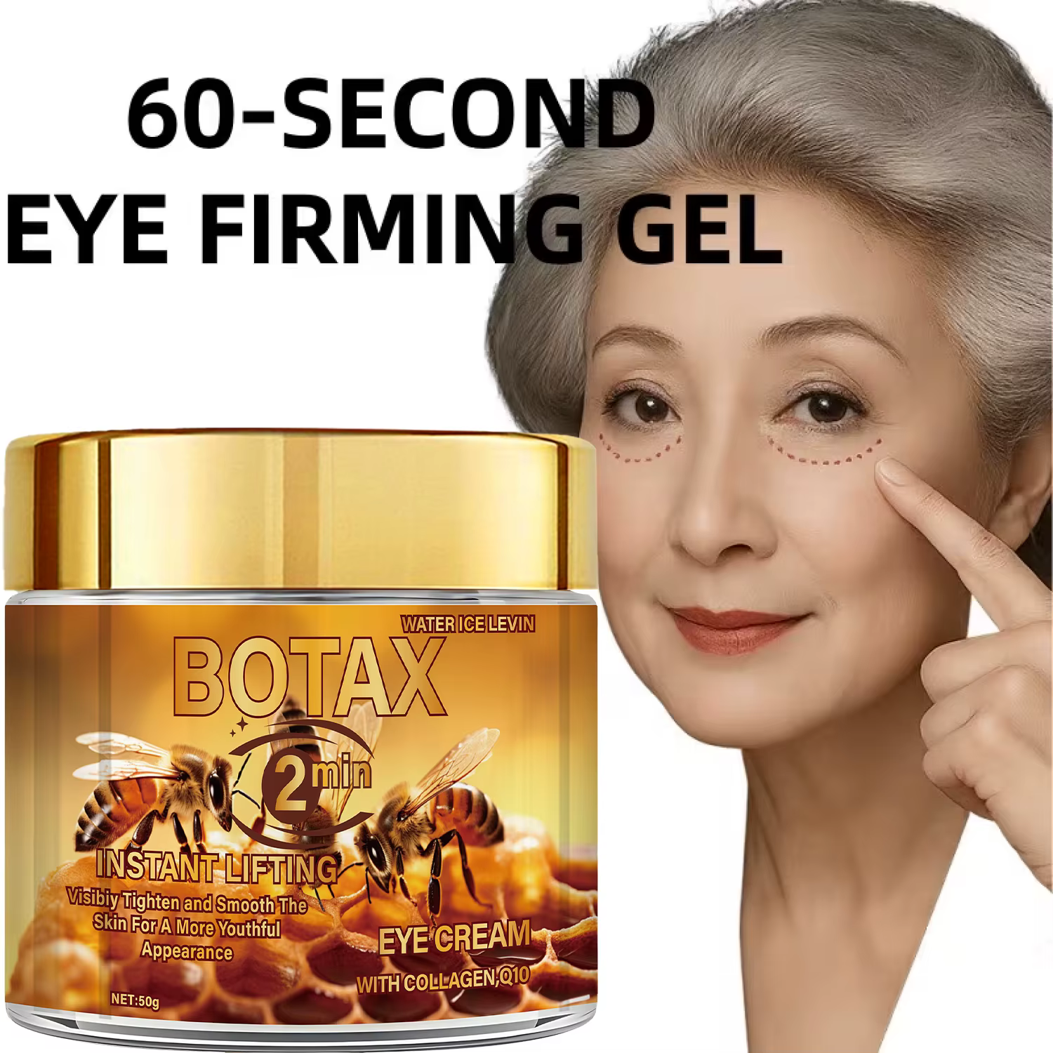 Crème Contour des Yeux Effet Lifting Instantané BOTA au Venin d'Abeille et au Rétinol