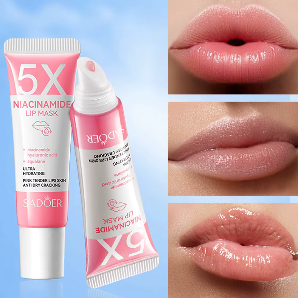 Masque pour les lèvres repulpant en Niacinamide 5X – Hydratation intense et anti-séchage