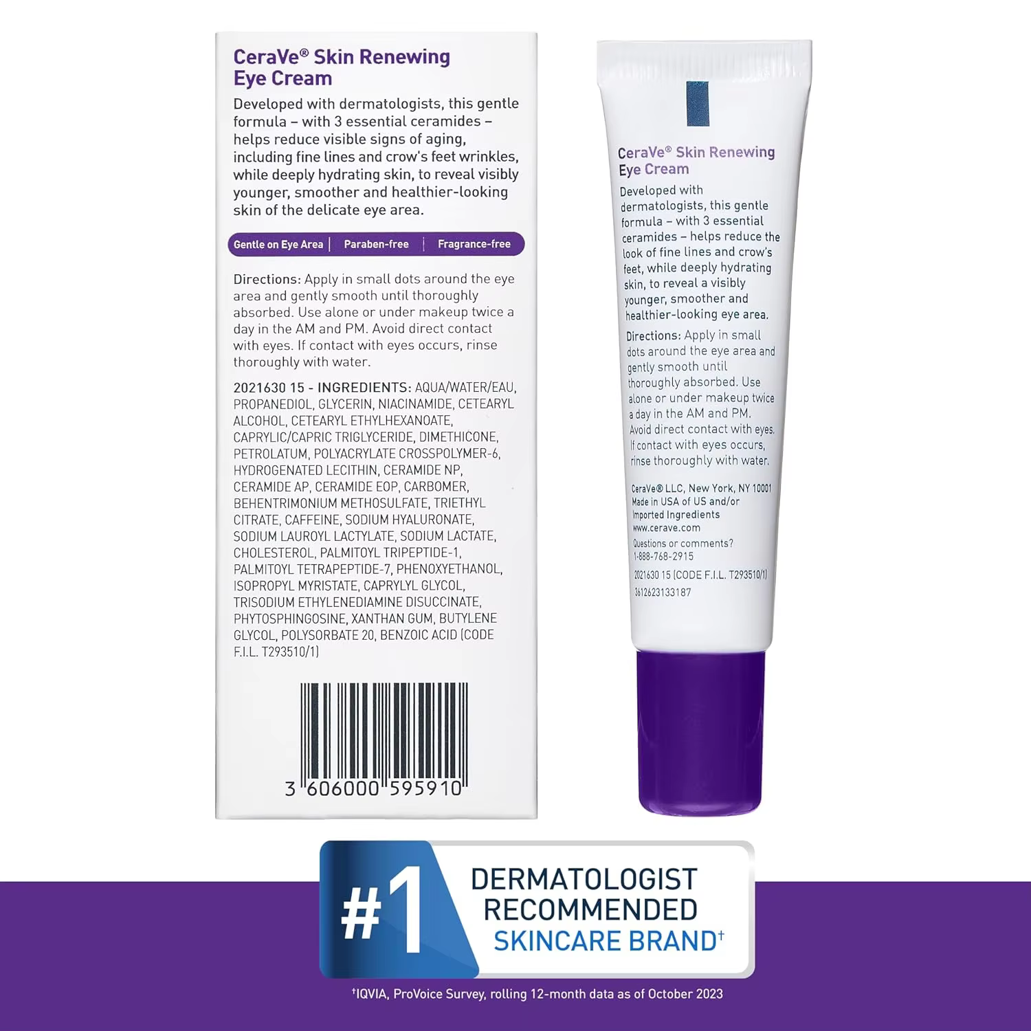 Crème pour les yeux régénérante CeraVe