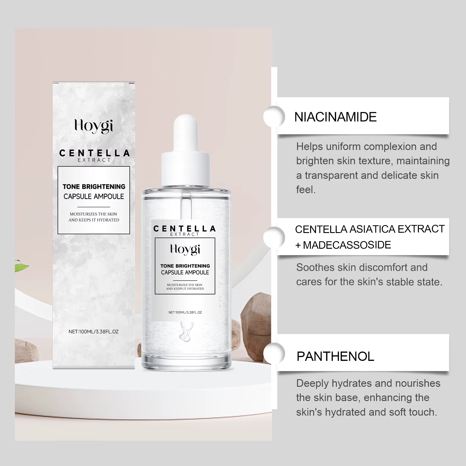 Sérum à la Centella Asiatica et Niacinamide Éclaircissant