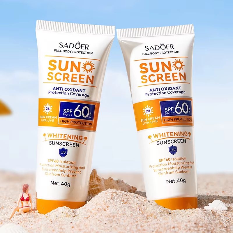 SAODER Spf 60 + crème solaire pour visage corps