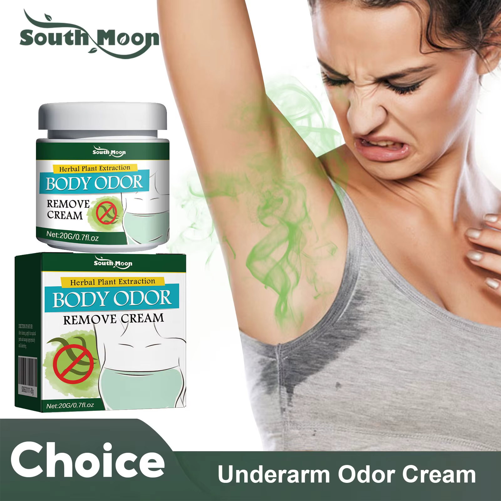 South Moon – crème déodorante pour la sueur des aisselles