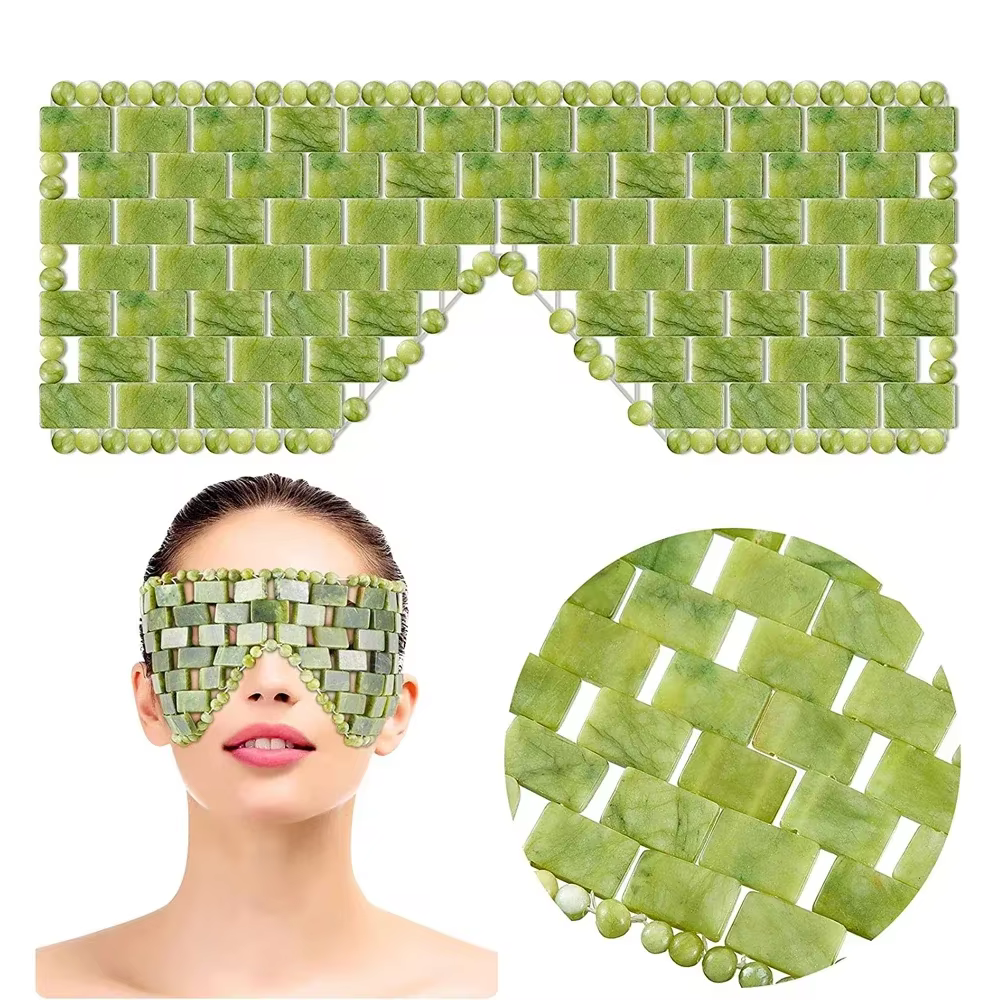 Masque pour les yeux en Jade rafraîchissant masseur