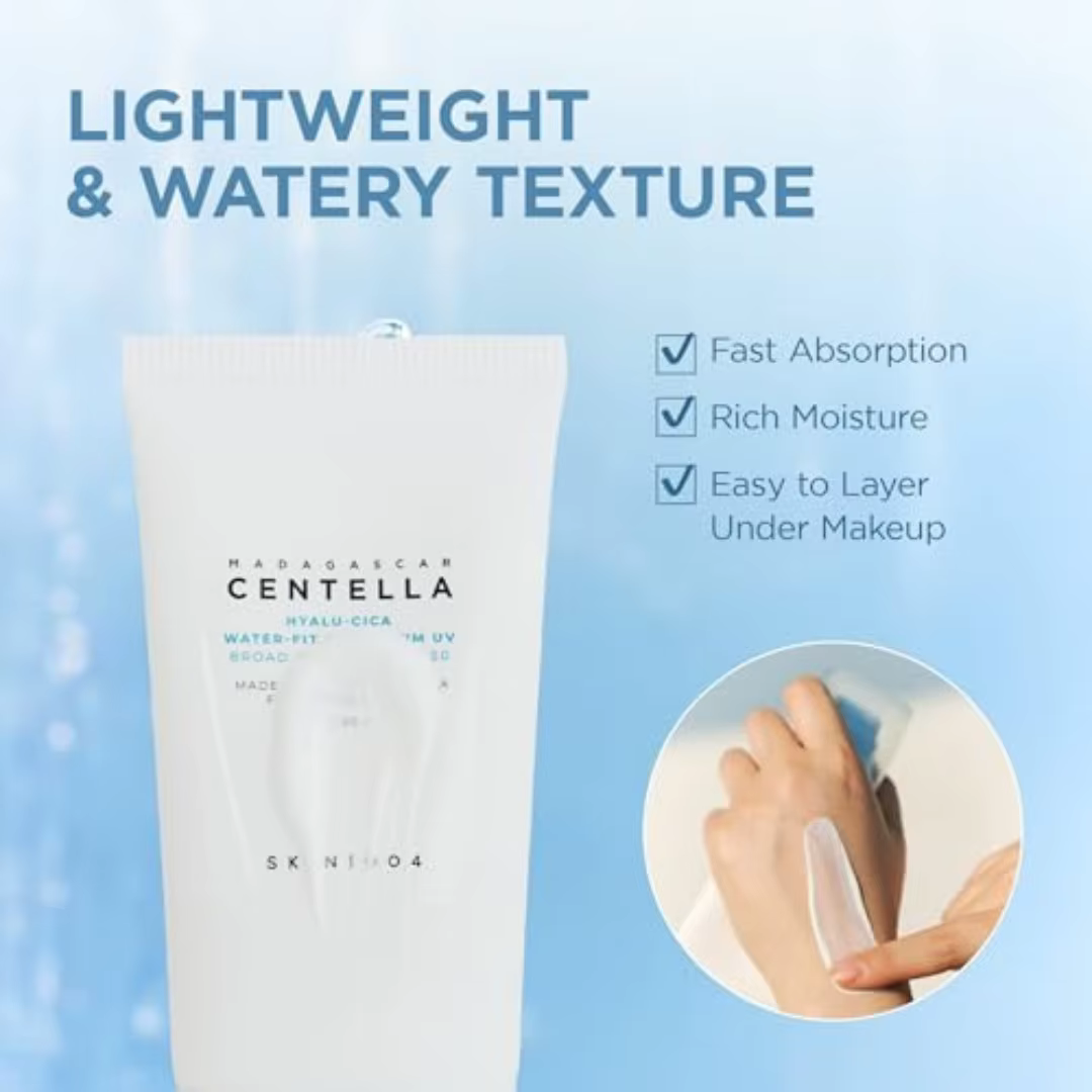 Sérum solaire hydratant SKIN1004 Centella Hyalu-Cica Water-Fit SPF50