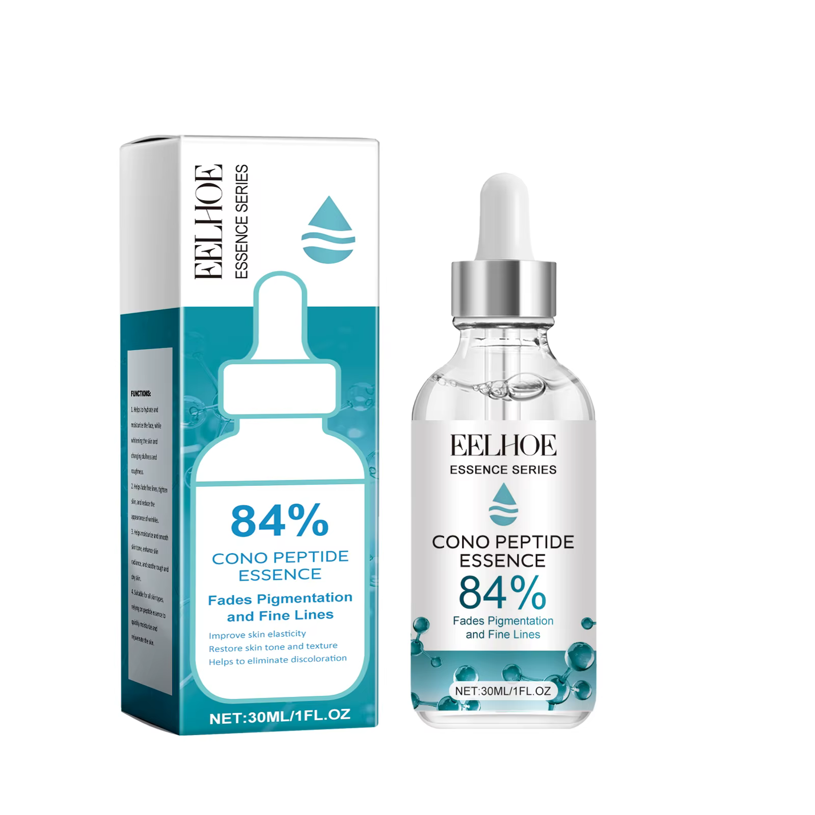 Sérum Visage à l'Acide Hyaluronique 84% Cono Peptide Essence : Atténue les Rides