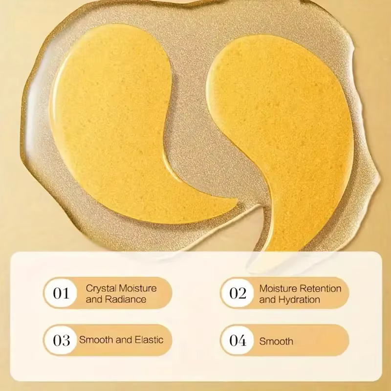 Masque pour les yeux au curcuma et à la vitamine C, Anti-rides, élimine les cernes, les poches, réduit les ridules, raffermissant, éclaircissant