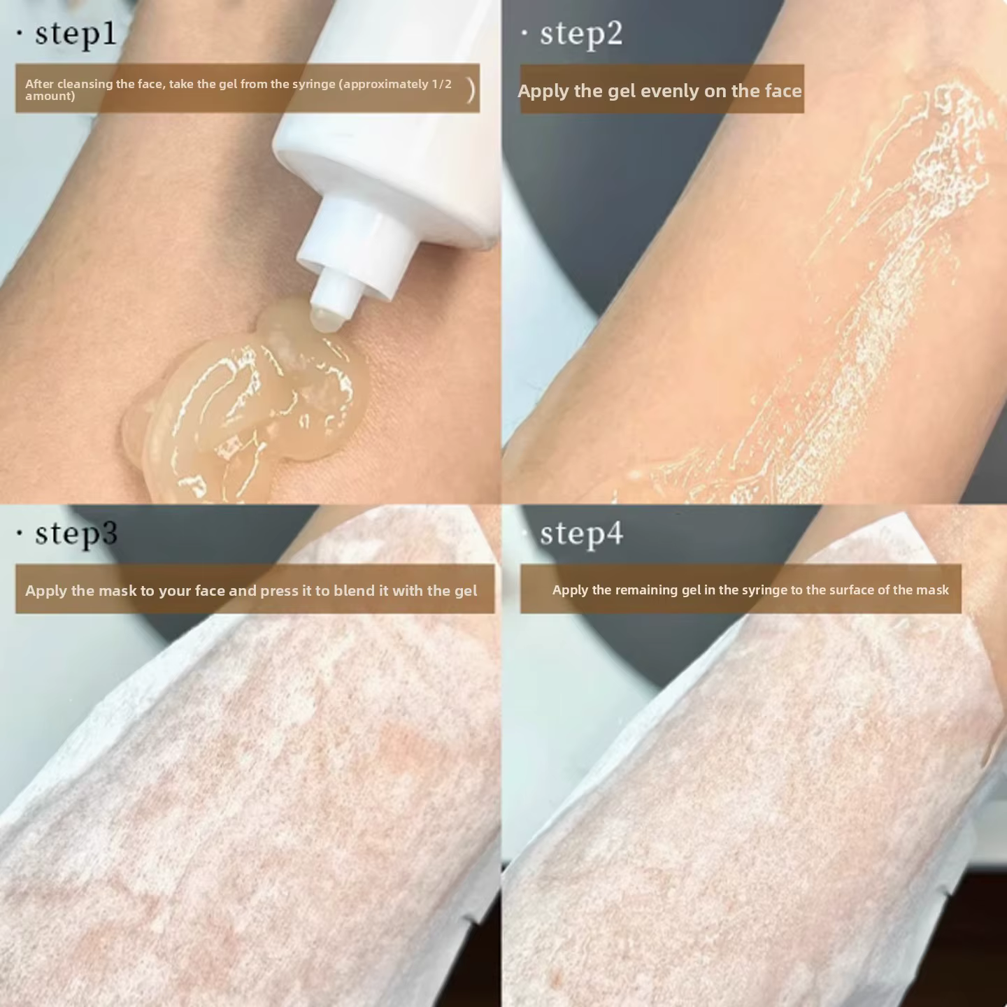 Masque coréen par injection d'oxygène CO pour rétrécir les pores et hydrater