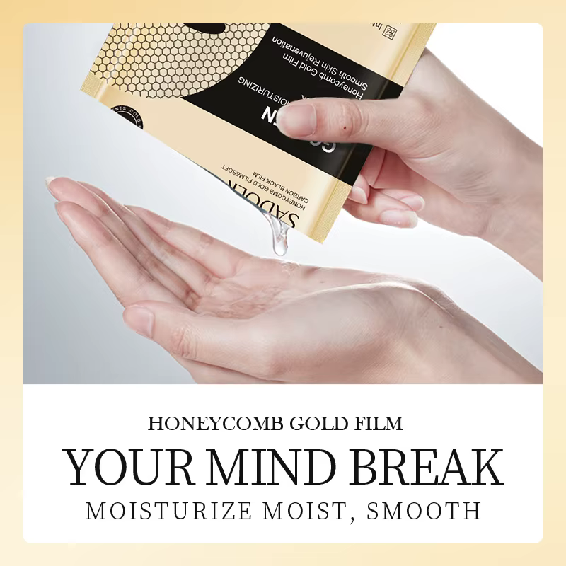 10 pièces/ensemble SADOER 24K or hydratant masque Facial soin raffermissant nourrissant lisse rajeunissement visage