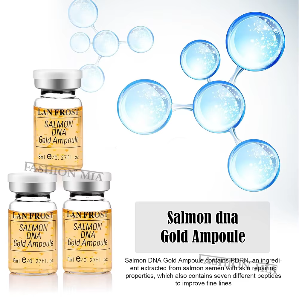 Kit Sérum Booster pour la Peau à l'ADN de Saumon et Or 8ml