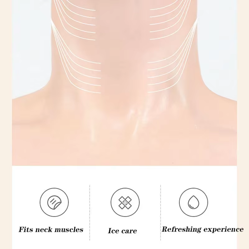 Masque de cou raffermissant doré
