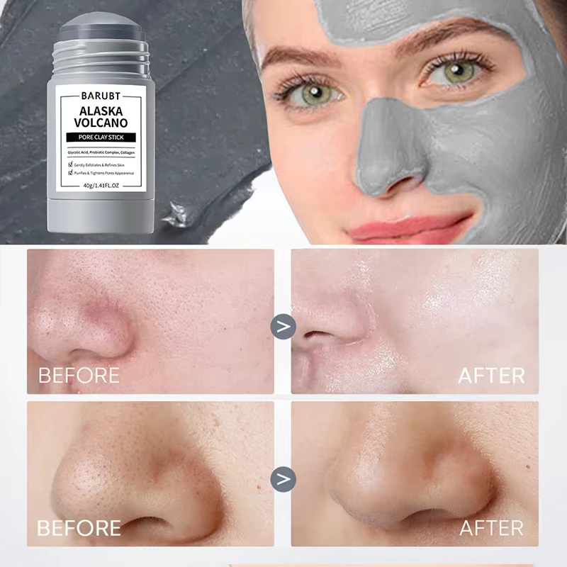 Masque Nettoyant au Mugwort Volcanique d'Alaska en Stick – Réduit les Pores