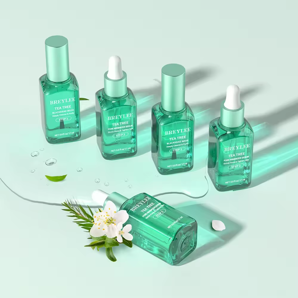 BREYLEE nouveautés arbre à thé nez bande Absorption profonde points noirs Peel Off masque dissolvant sérum