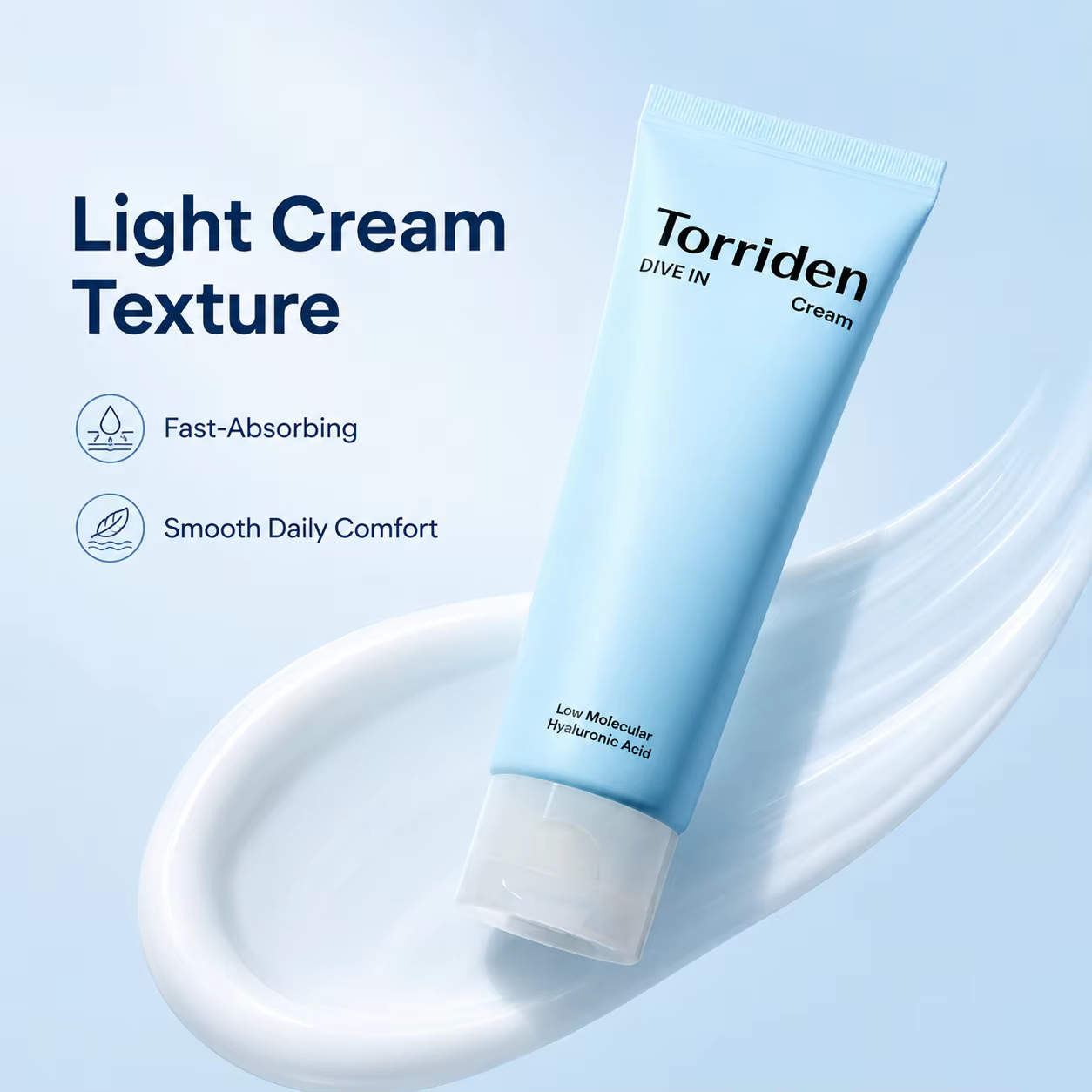 Nettoyant visage à l'acide hyaluronique Torriden - Hydratation intense