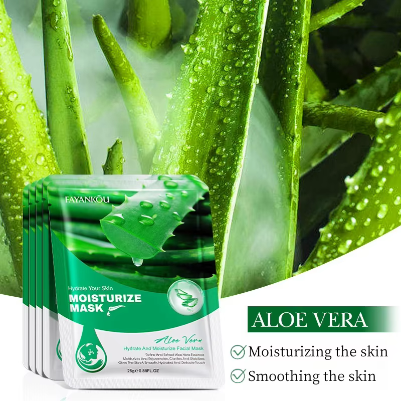 Masque hydratant à l'aloe vera en multi-pack