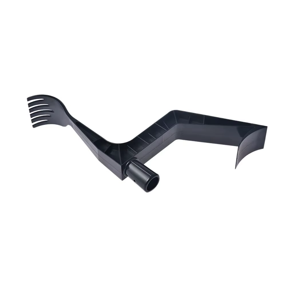 Outil de gouttière domestique, cuillère et cuillère de nettoyage de gouttière, outil de nettoyage de gouttières de toit de conception filetée pour le jardin,