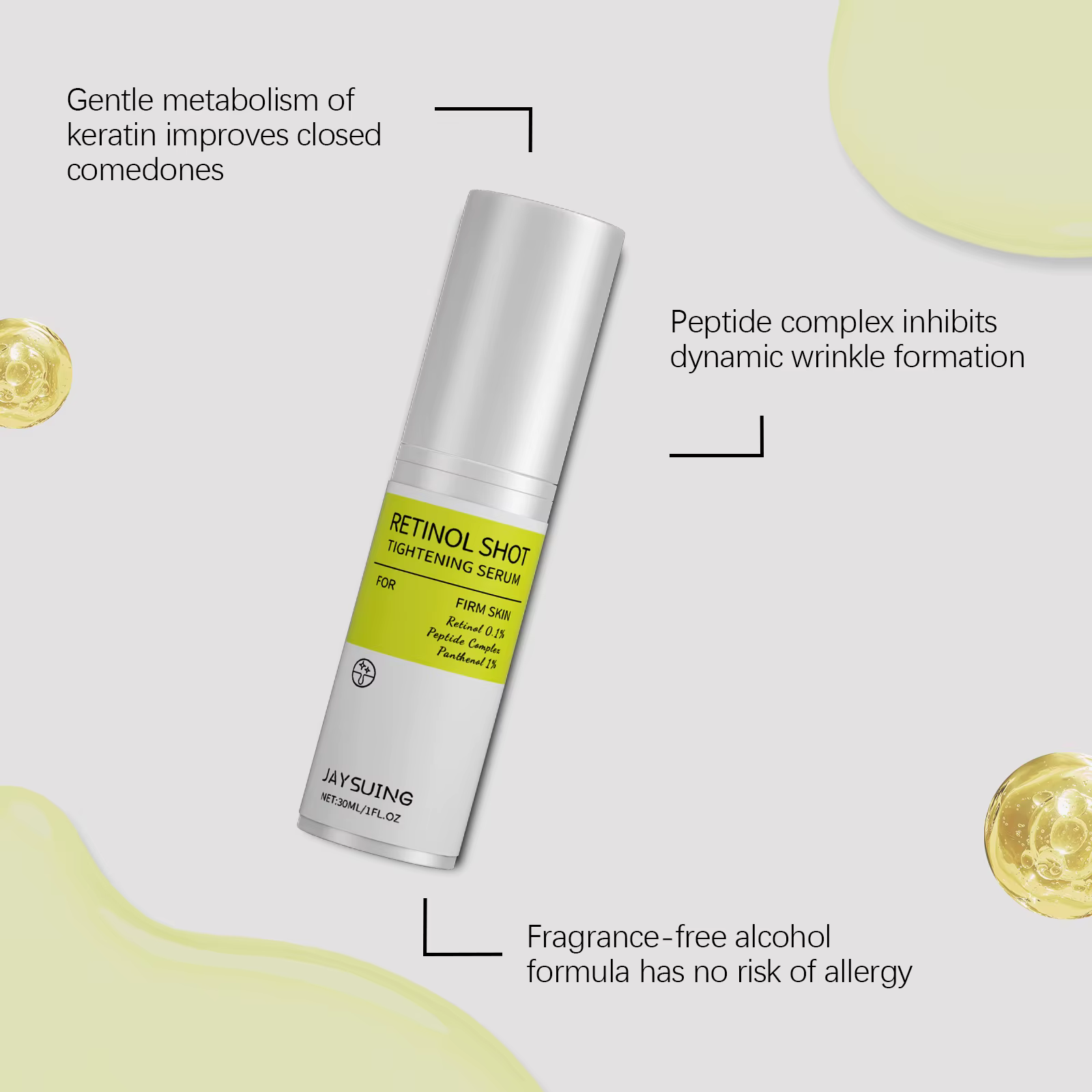 Crème Contour des Yeux Raffermissante au Rétinaldéhyde – Booster de Résilience et de Fermeté pour une Peau Lisse – Soin Réparateur Nuit Visage