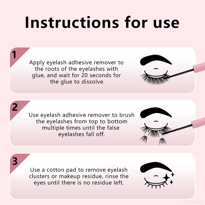 Dissolvant de colle pour cils, 5ml, pour bricolage, Extensions de cils, nettoyage doux et en profondeur, dissolution rapide des résidus, outil de maquillage liquide
