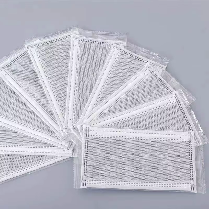 Masques jetables à 4 couches, masques de protection anti-poussière, avec boucles auriculaires, masque buccal gris, 50/100/150 pièces