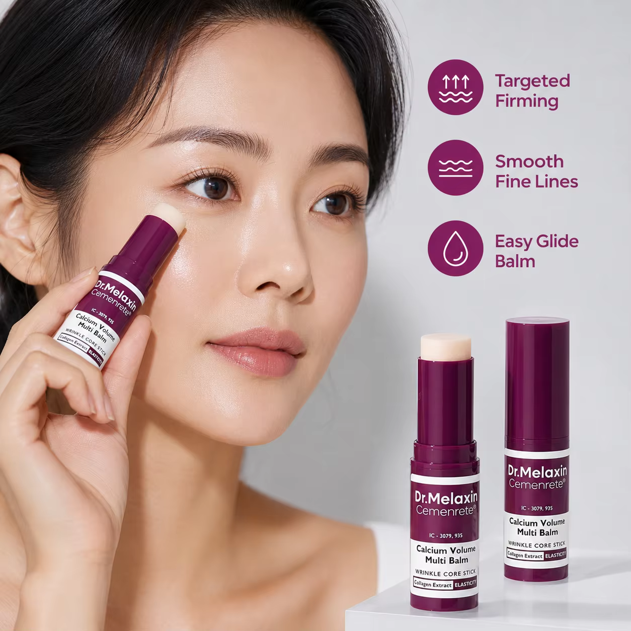 Crème hydratante en stick, baume raffermissant pour le visage, soin anti-âge, hydratant et nourrissant pour tous types de peau, routine de beauté quotidienne