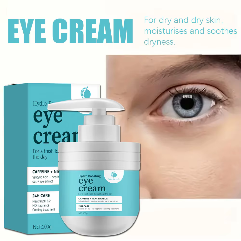 100g Crème hydratante pour les yeux : caféine + acide aminosalylique niacin + complexe peptidique + extrait de seigle