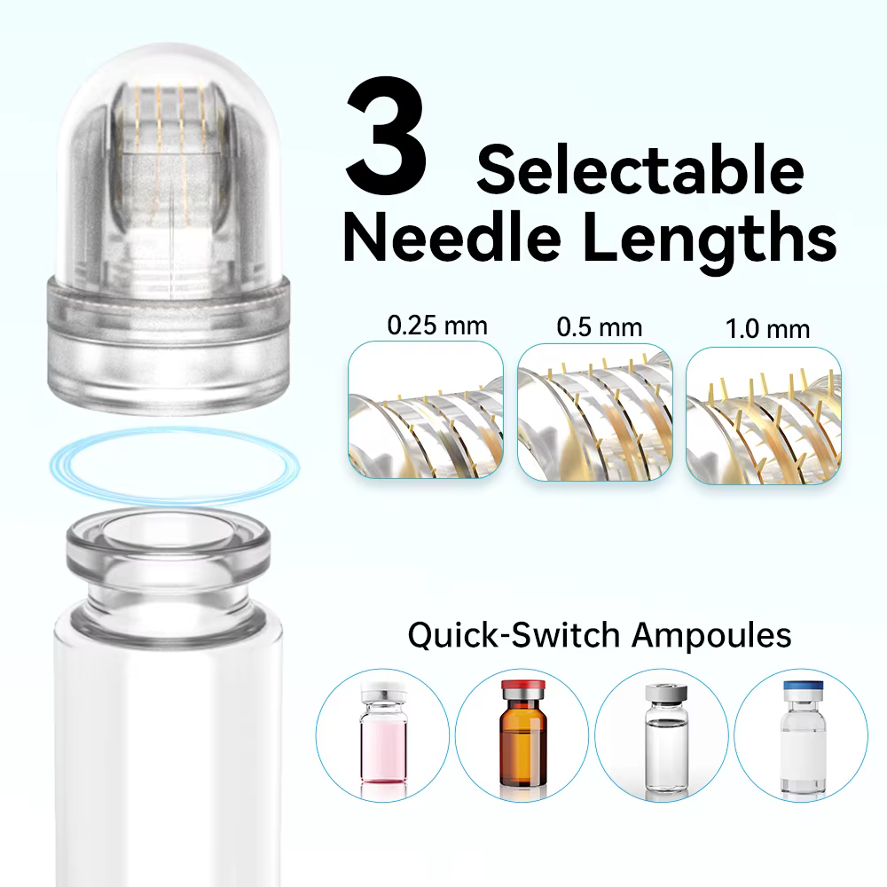Lot de 5 cartouches de sérum pour dermaroller de microneedling 0