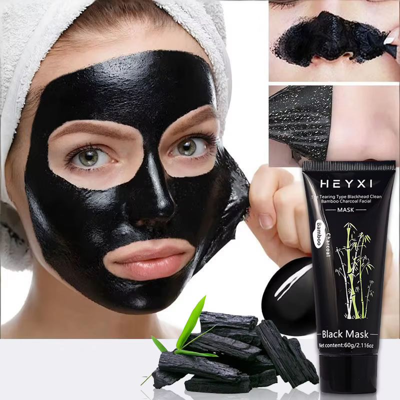 Masque facial peel-off au charbon de bambou