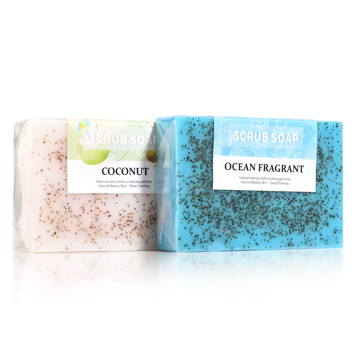 M + 100g savon gommage blanchissant au sel de mer naturel fait à la main pour le nettoyage et le polissage-agent exfoliant à double usage pour le visage/corps