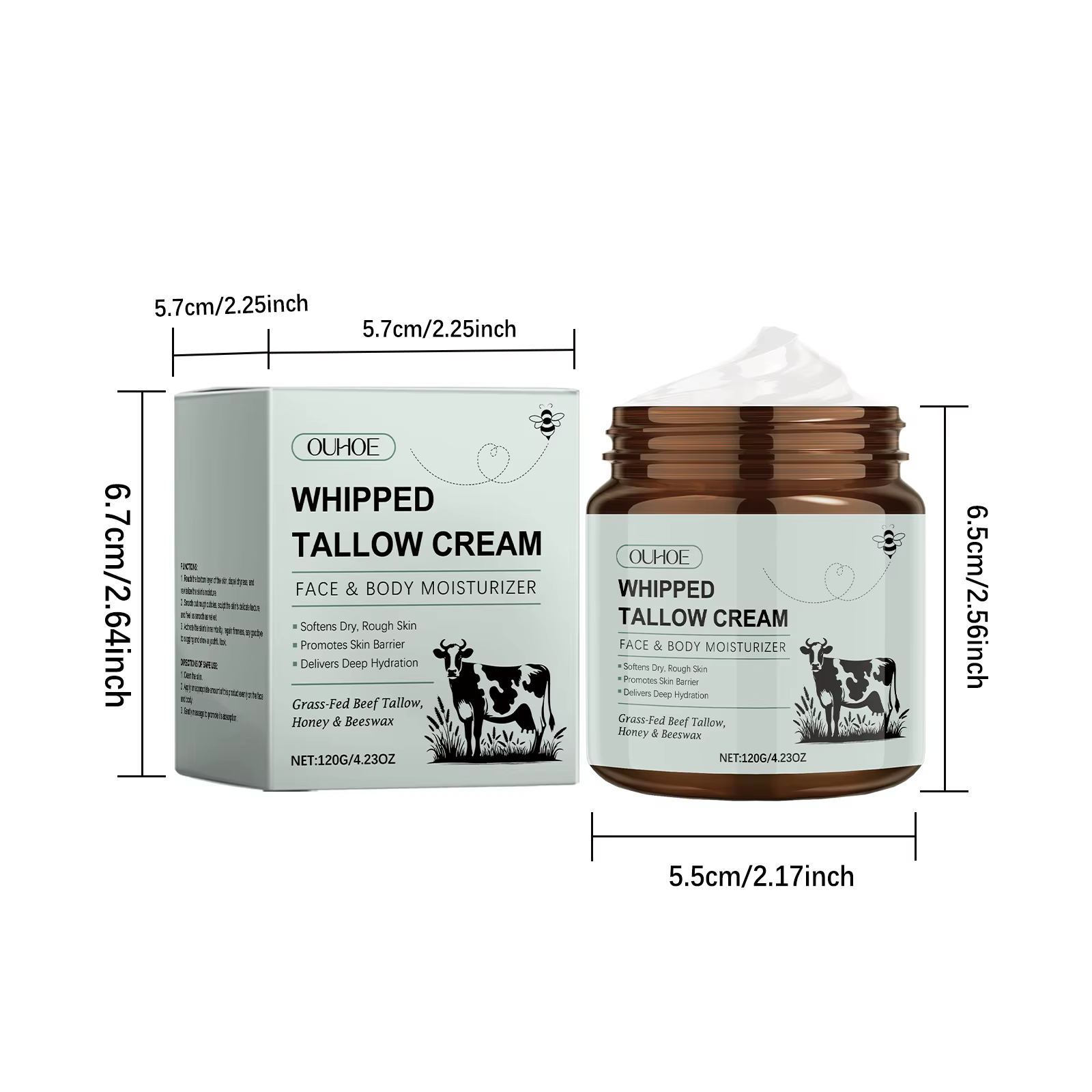 Crème Tallow fouettée, nourrissante en profondeur