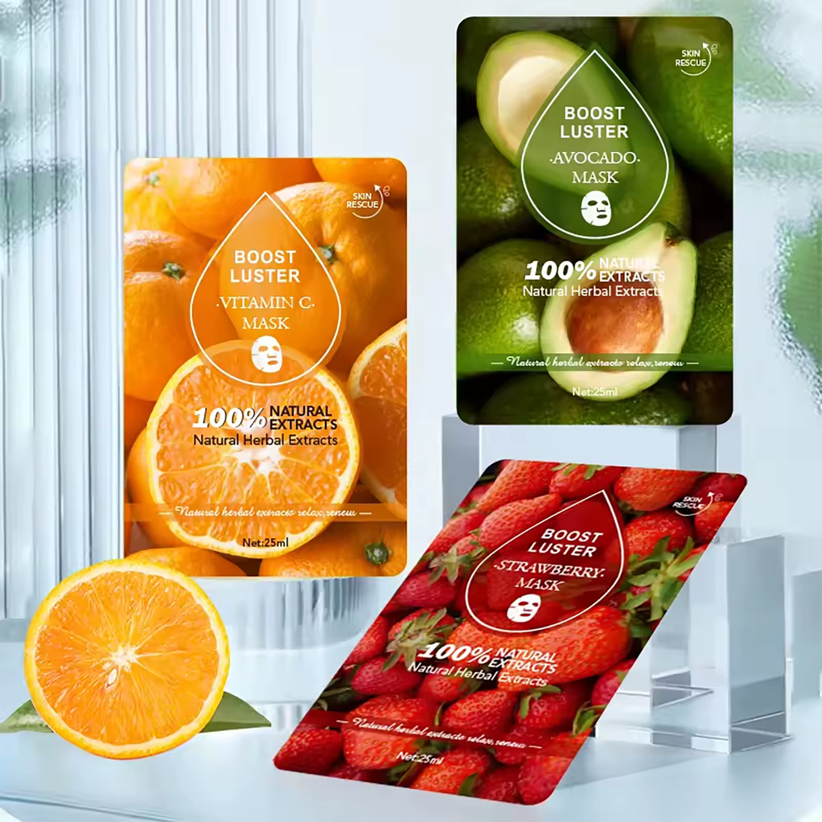 Masque facial hydratant éclaircissant AILKE avec vitamine C