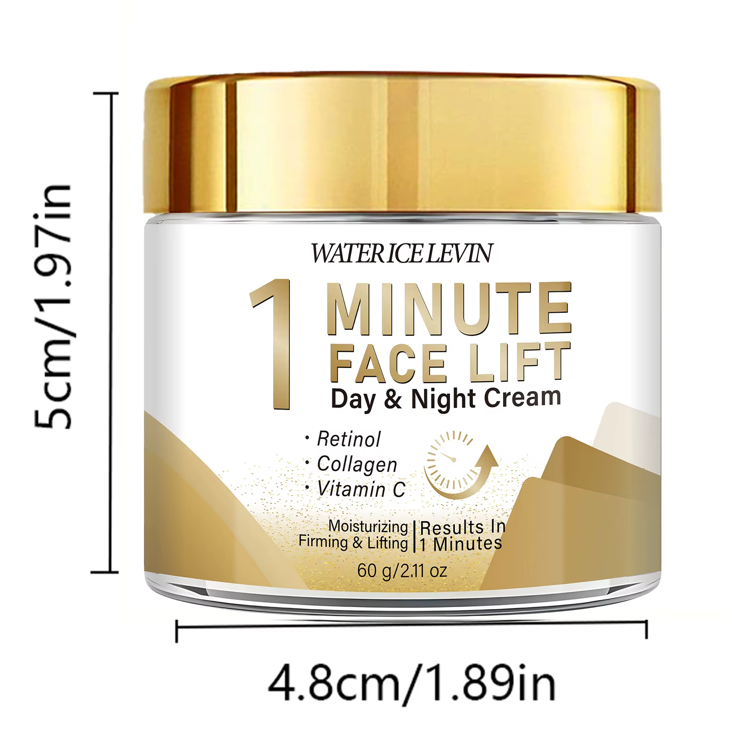 Crème liftante pour le visage en 1 minute. Rétinol