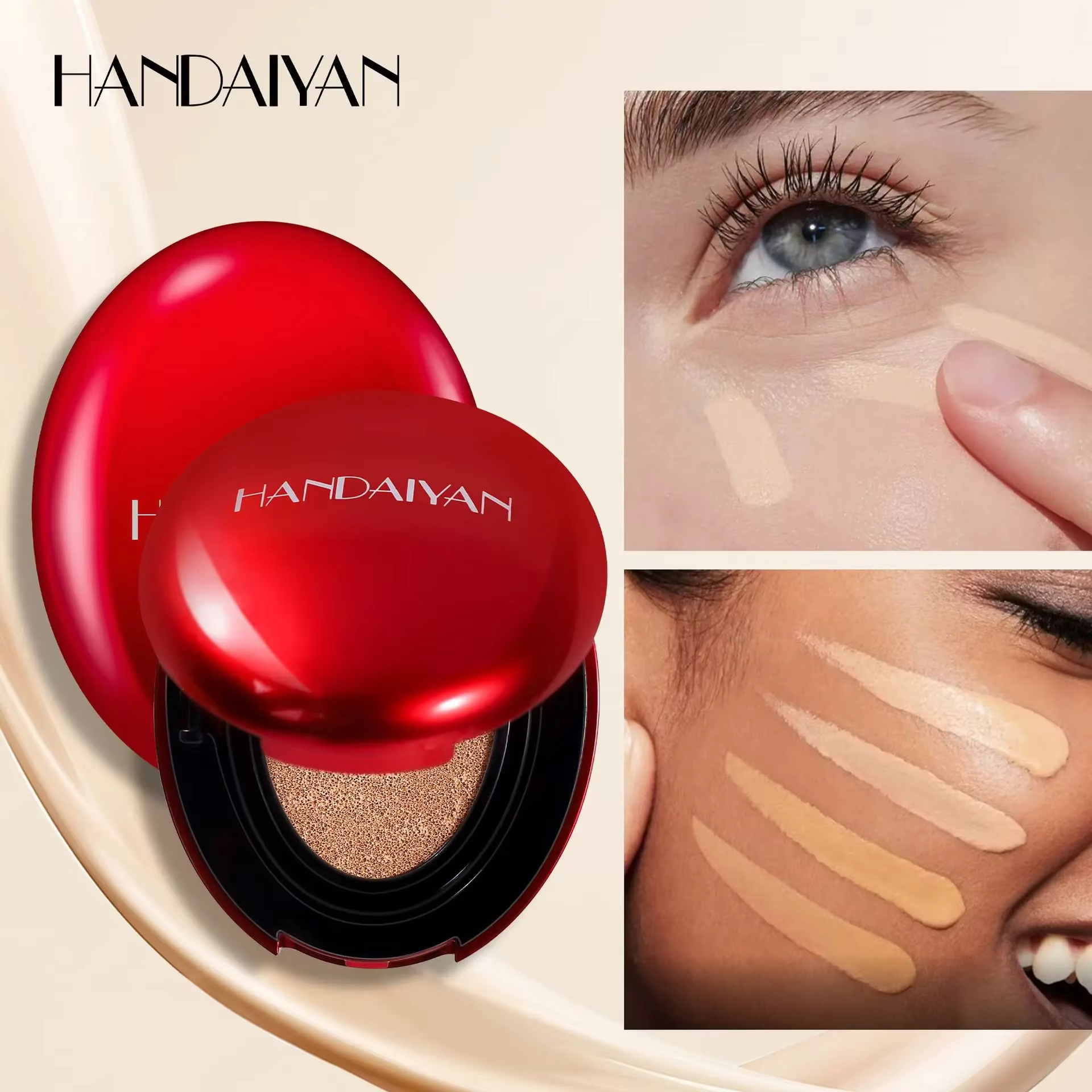 BB Cream-Fond de teint éclaircissant longue durée pour femme