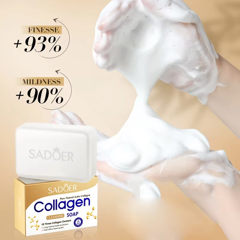 SADOER Savon Facial au Collagène et à l'Osseine