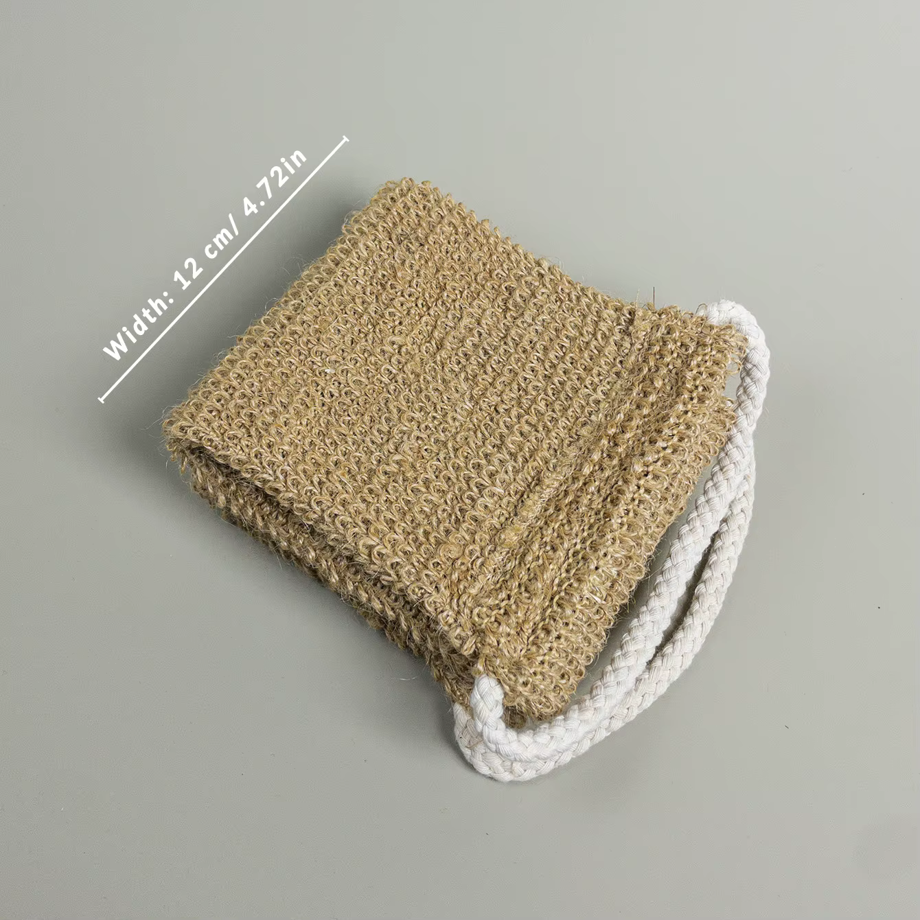 Épurateur de dos exfoliant en Jute naturel