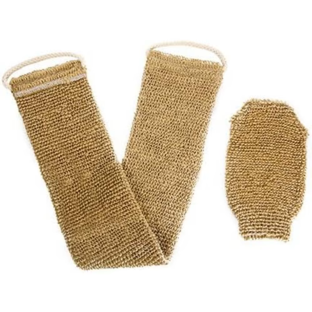 Serviette de bain et de douche en jute, ceinture expansive pour le dos, épurateur pour livres corporels, sangle HOShower