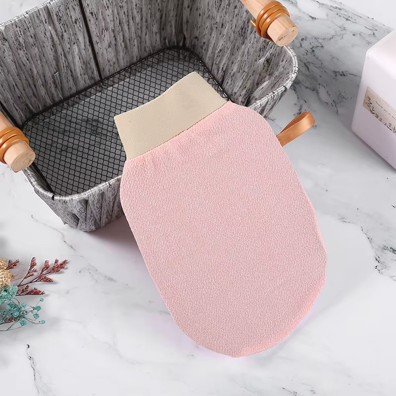 Gant exfoliant pour le corps et le visage – Gommage bain et douche pour un nettoyage en profondeur