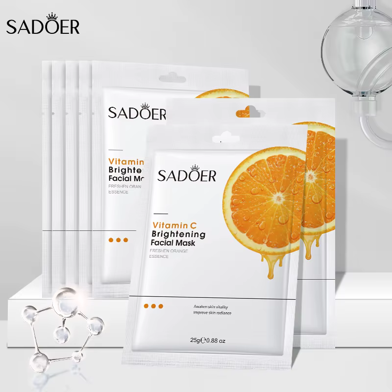 Masque facial à la vitamine C