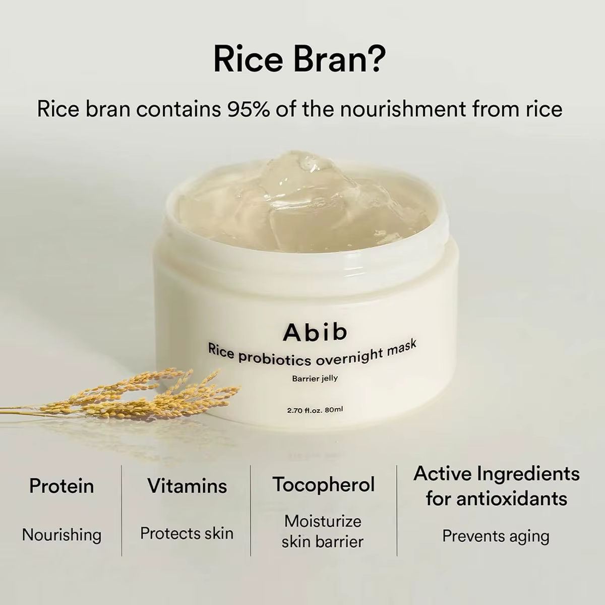 Masque de nuit Abib Rice Probiotics Barrier Jelly