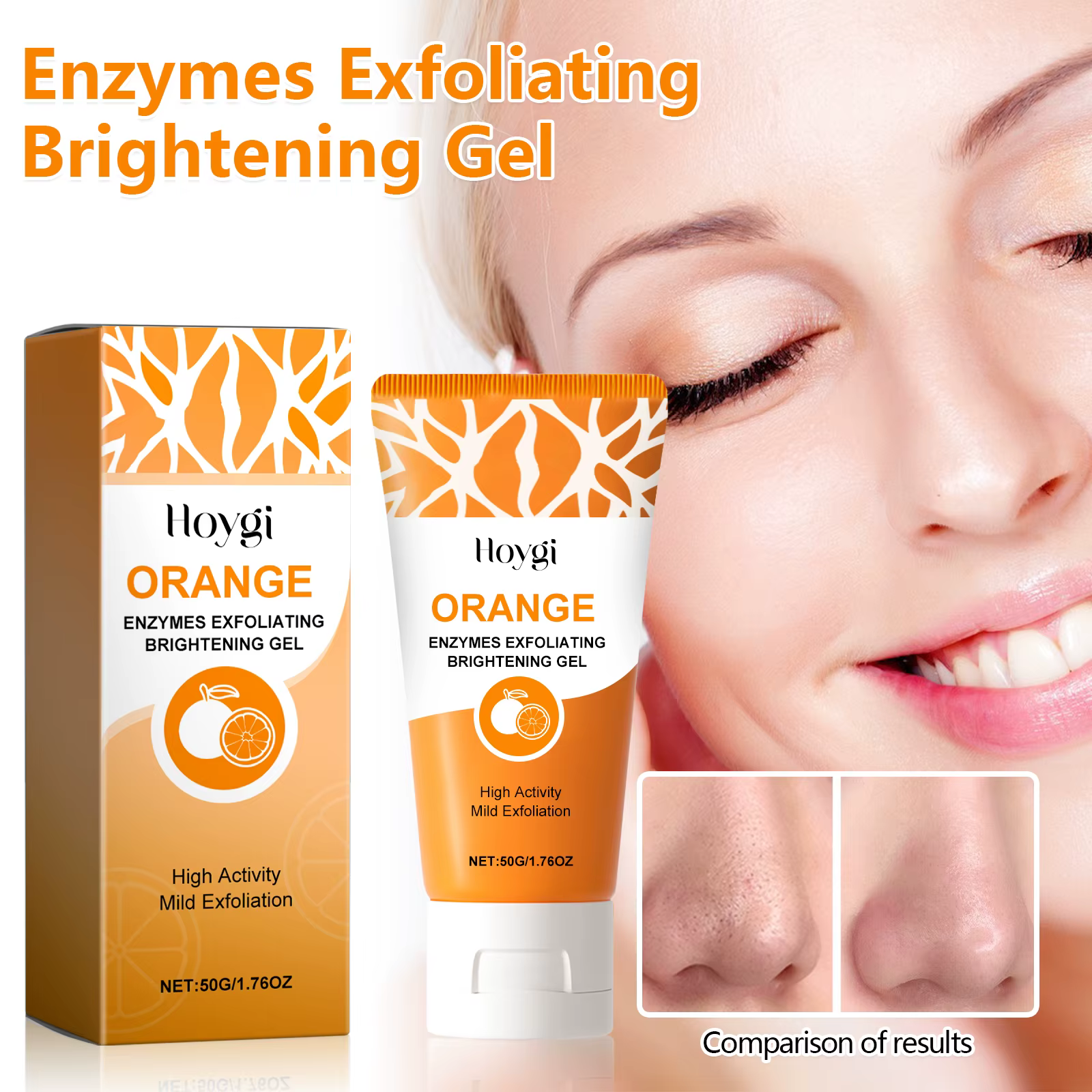 Gel exfoliant éclaircissant aux enzymes