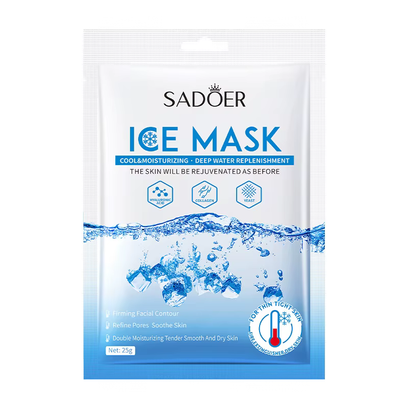 5 pièces SADOER masques de glace pour le visage hydratant en profondeur éclaircissant raffermissant masque feuille