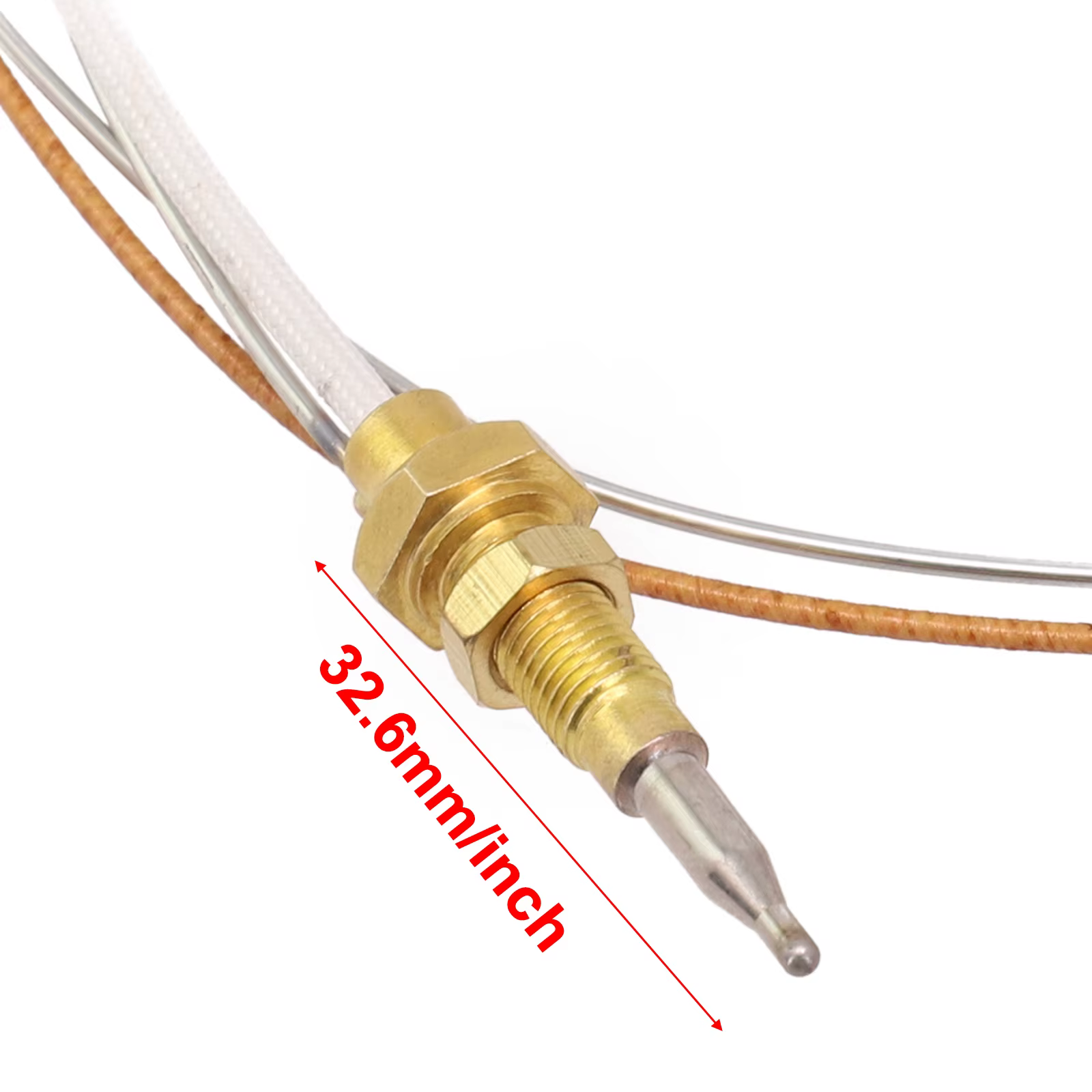 Thermocouple de cuisinière à gaz, fil de cuivre, remplacement des pièces de cheminée, 35mm 40mm 70mm