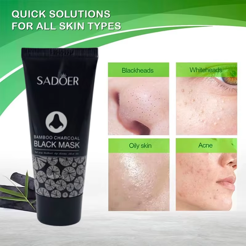 Masque au charbon de bambou pour points noirs