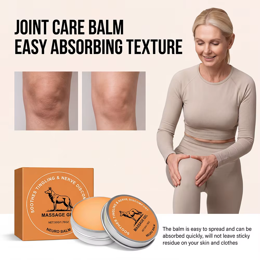 Baume Rafraîchissant Apaisant pour les Articulations – Crème de Massage Confort Rafraîchissant pour Genoux, Épaules, Poignets – Soin Quotidien – Pommade à Usage Externe