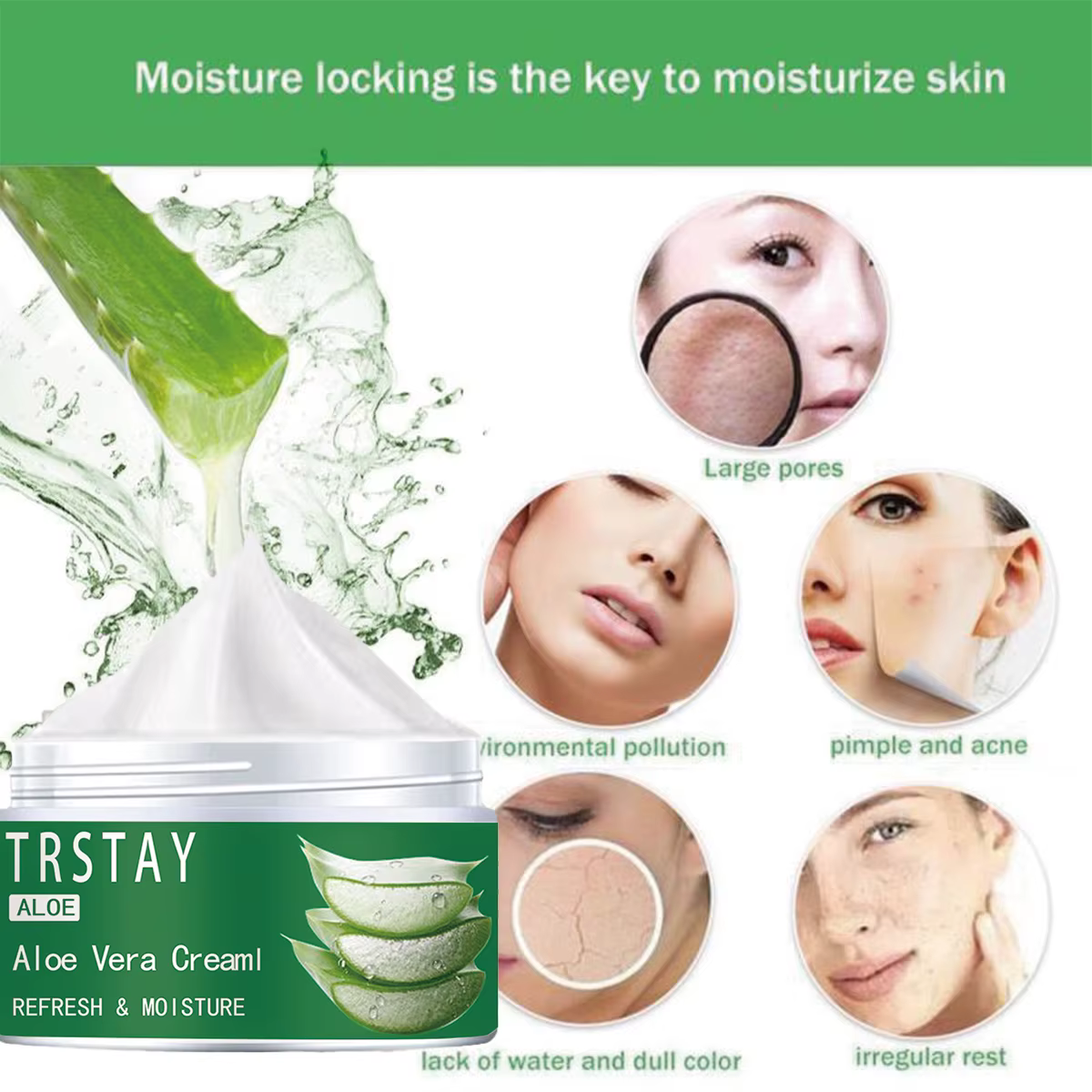 Crème anti-acné naturelle e-Vera