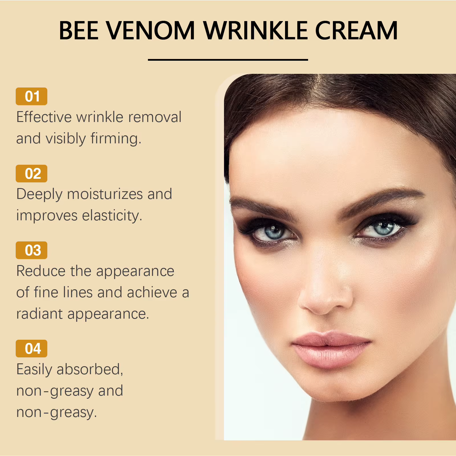 Crème anti-rides raffermissante pour le visage