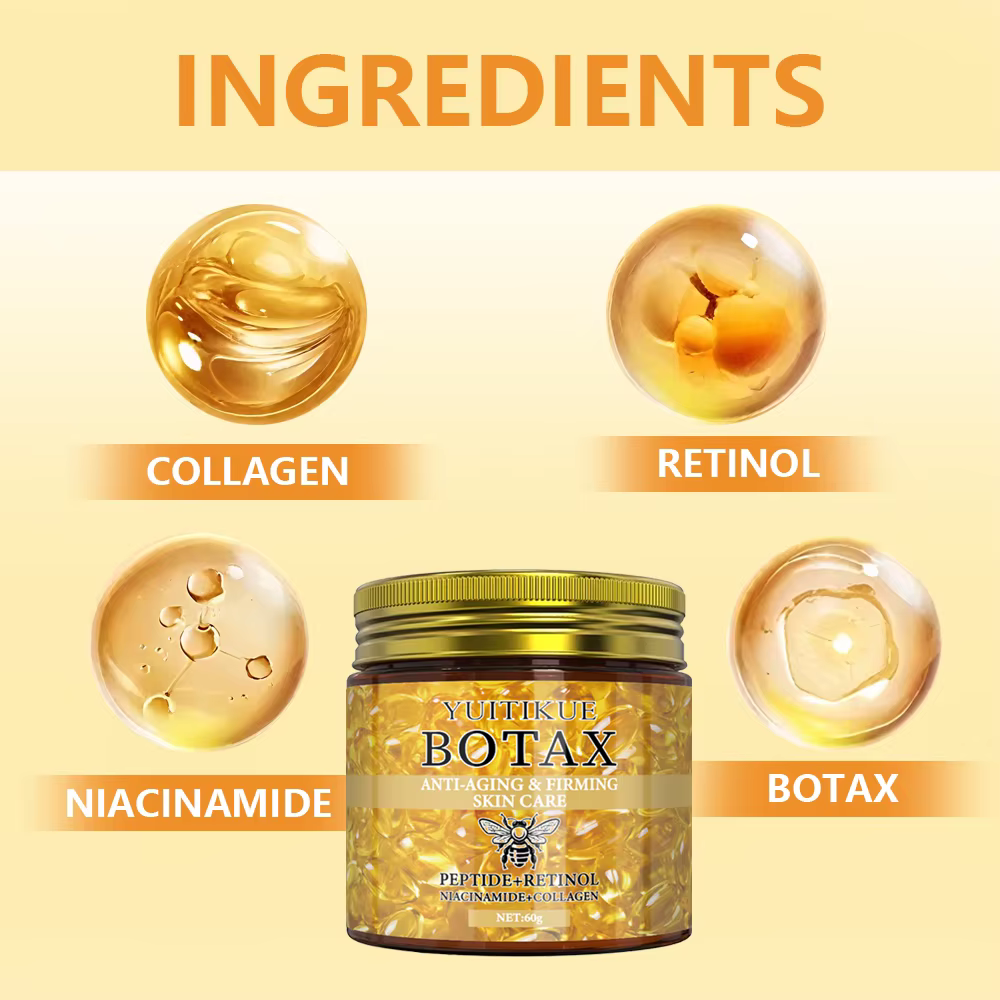 Crème visage effet BOTAX – Traitement liftant instantané et anti-rides avec formule non grasse peptidique