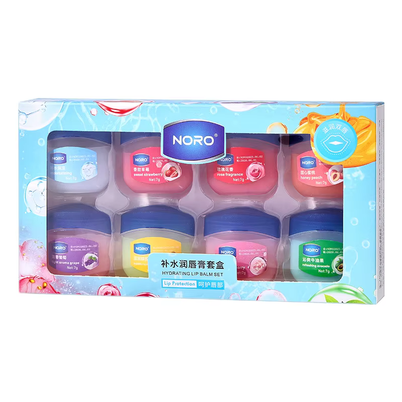 Ensemble de 8 masques hydratants pour les lèvres - Fournit une hydratation et des soins longue durée